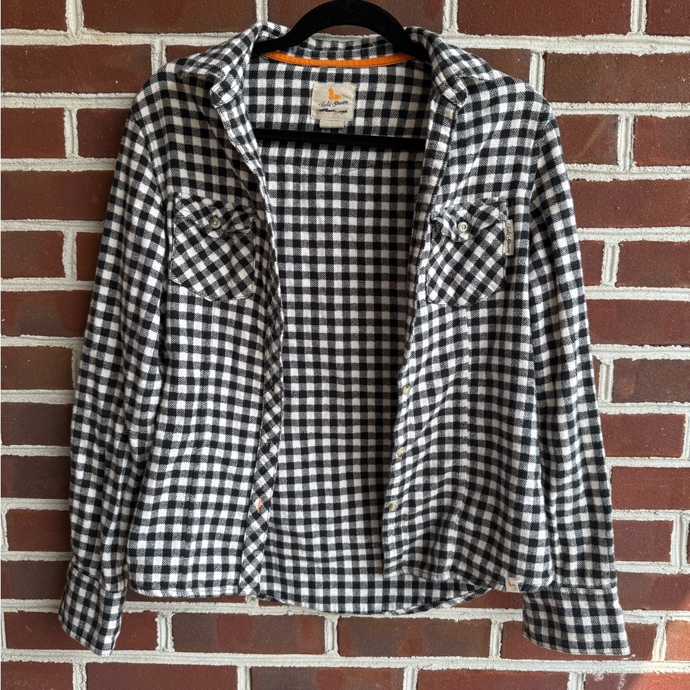 Field & Stream Black and White Plaid Shirt